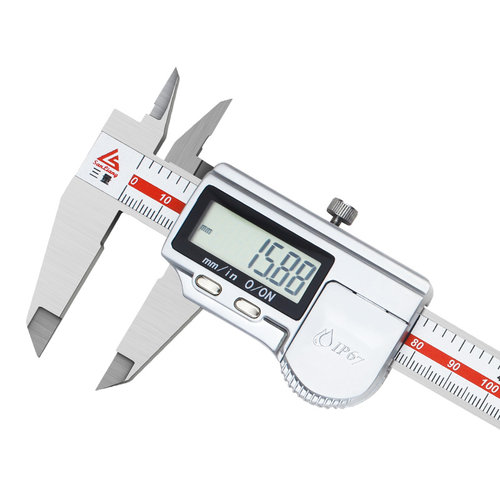 日本三量ip67防水数显卡尺高精度不锈钢电子游标卡尺0-150mm卡尺 - 图0