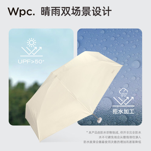 wpc遮阳伞超轻防紫外线晴雨两用太阳伞大号双人伞黑胶防晒伞女 - 图3