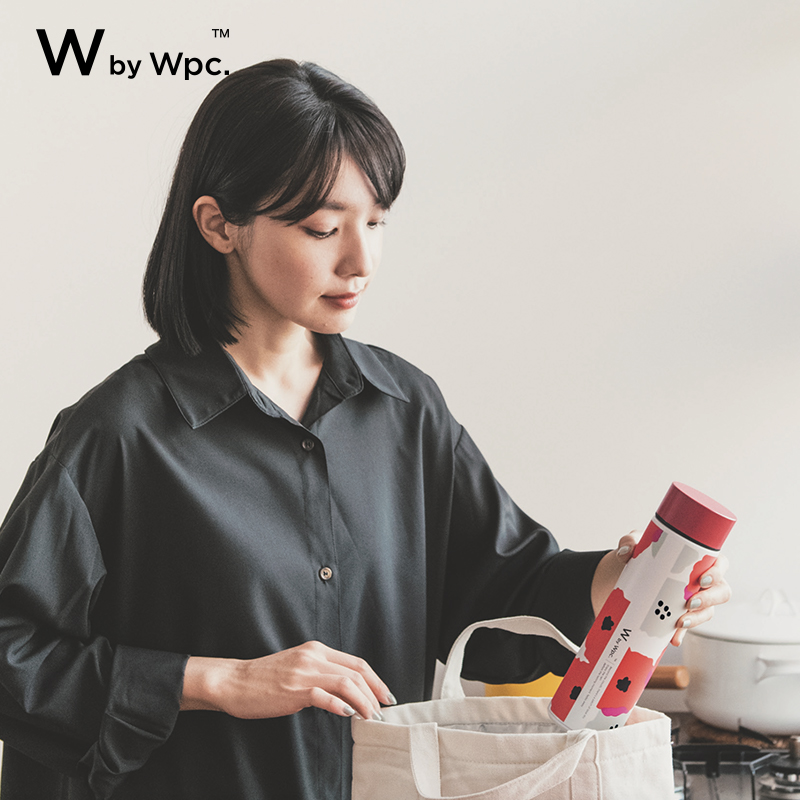 W by Wpc. 新款山茶花小清新简约随手杯304不锈钢保温杯焖烧杯