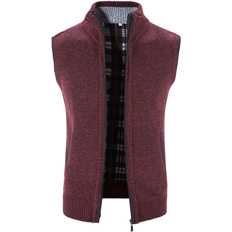 新款实穿型格雷系针织立领马甲男士开衫背心商务休闲外穿坎肩上衣,淘宝优惠券,粉丝福利购,淘宝优惠卷