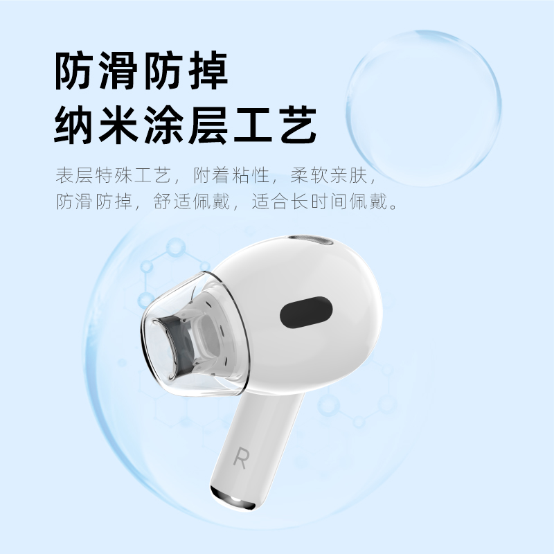 Airpodspro2耳塞耳帽硅胶套防过敏绯乐Latex-AR700+苹果耳机套 - 图2