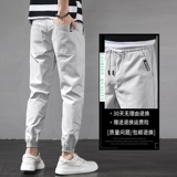 Мужские летние тонкие штаны, спортивные хлопковые повседневные брюки для отдыха, свободный крой, осенние