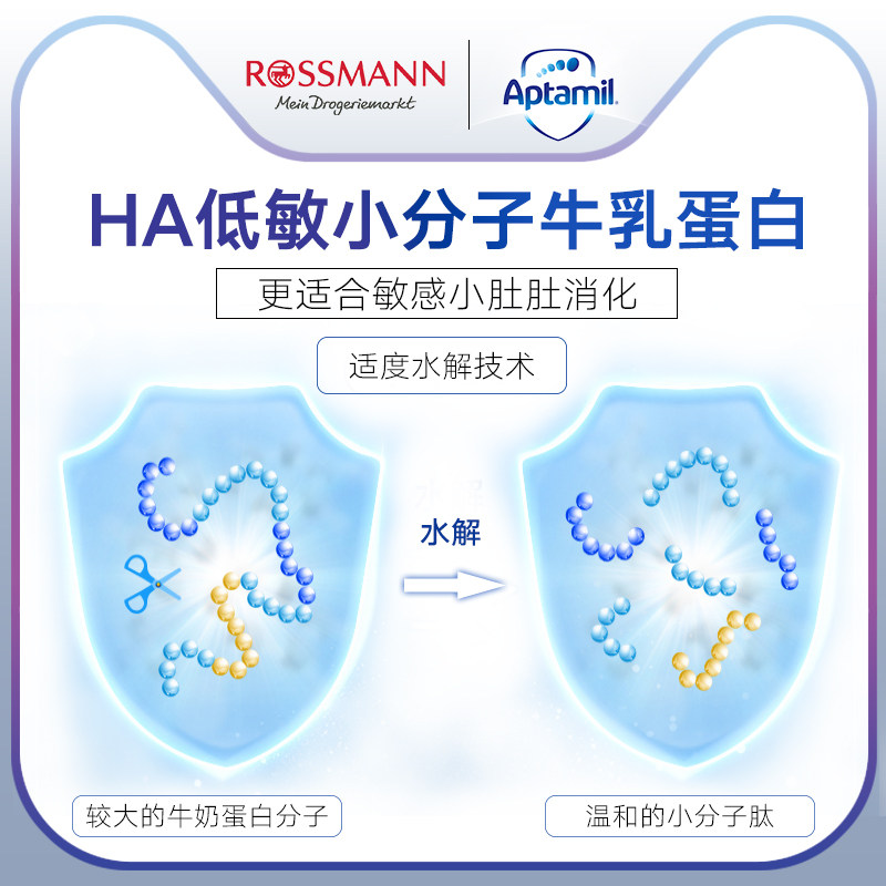 德版aptamil ha 1段免敏防过敏800g Rossmann海外防腹泻/抗过敏奶粉