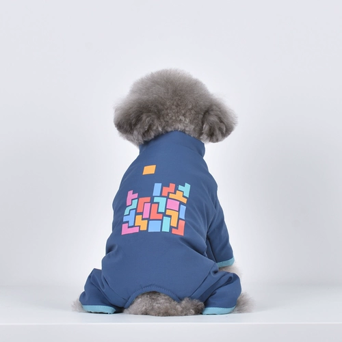 Fun Pet Dog Одежда, осень и зима теплая четырехлетная хлопчатобумажная куртка, тедди VIP хлопчатобумажная куртка, медведь бишон, щенок и одежда для кошек