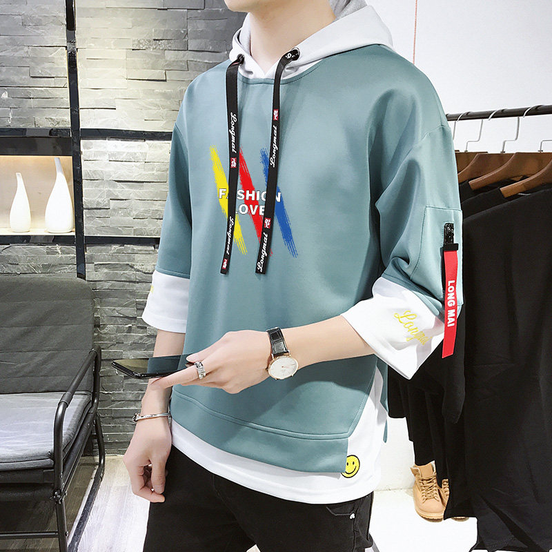 短袖男卫衣夏季新款韩版潮流t恤 潮似卫衣
