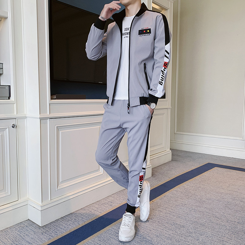 男士韩版潮流帅气一套搭配套装夹克 潮似夹克