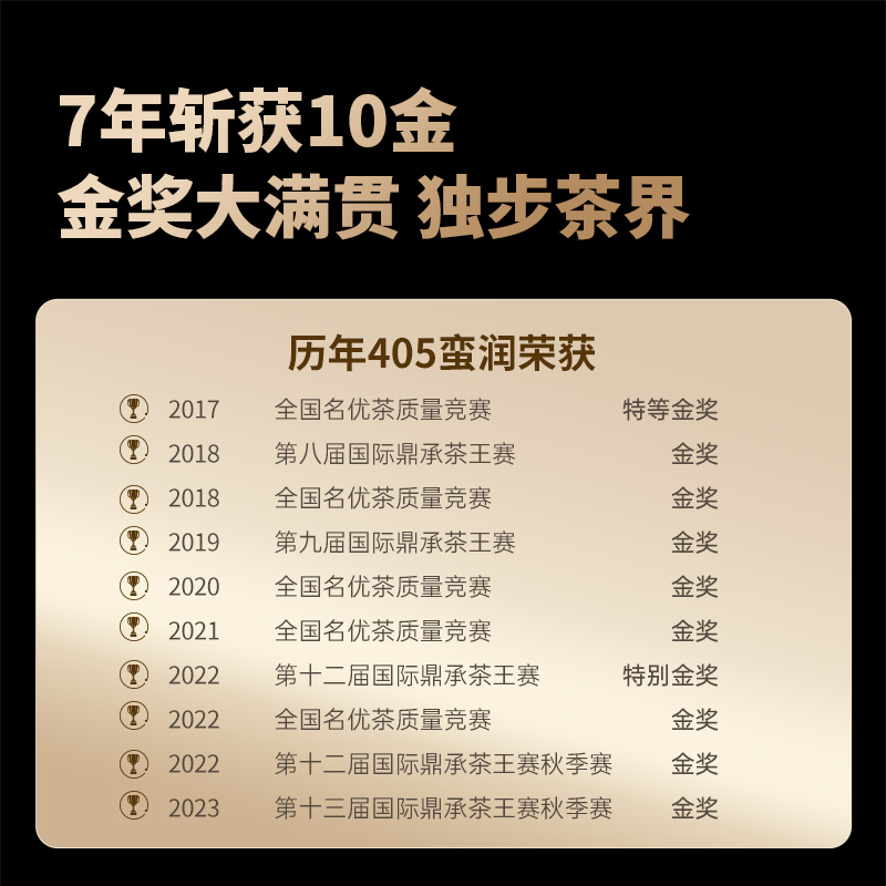 吉普号2024年春茶预售405蛮润十金奖云南生普洱茶饼古树茶叶-图0