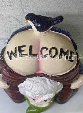 倒立矮人装饰品摆件设计花园侏儒