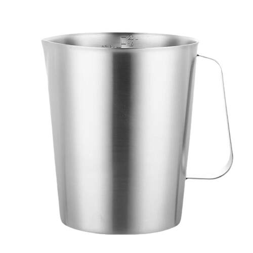 量杯304不锈钢刻度量杯咖啡拉花杯奶茶量杯拉茶壶烘培量杯拉花缸 - 图3