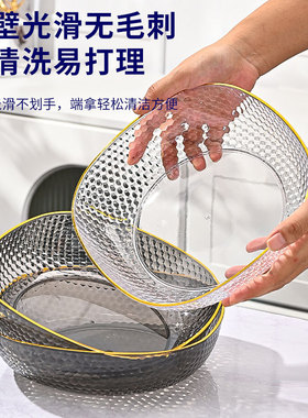 水果盘客厅新款家用茶几果盘高档轻奢前台糖果盘零食摆放盘水果篮