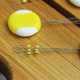 Baike double positioning cotton bean fishing positioning block bean pole positioning bean competitive space bean fishing gear small accessories