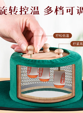 竹木三针艾灸盒中医院同款悬灸罐