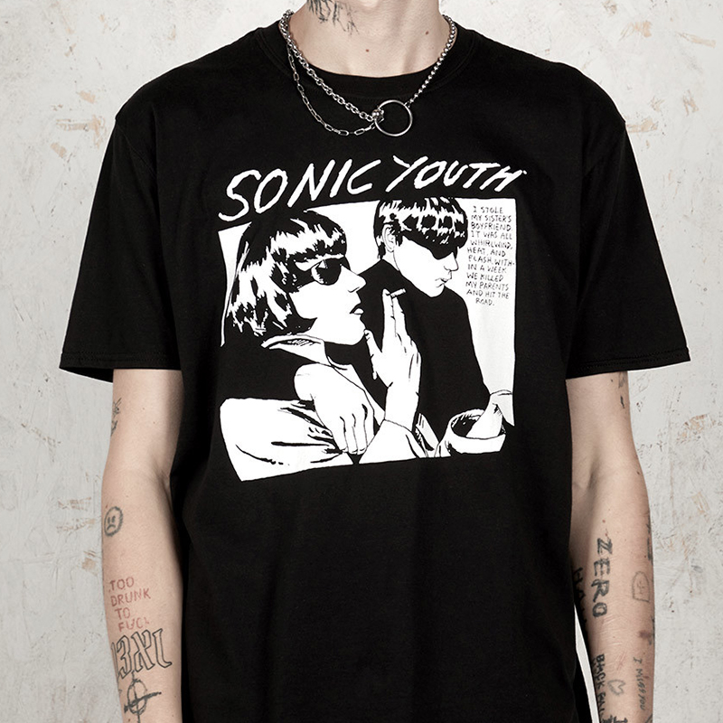 Sonic Youth Goo Merch Tee shirt 音速青年 印花T恤短袖 - 图0