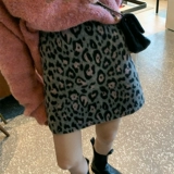 Осенняя юбка, мини-юбка, высокая талия, А-силуэт, по фигуре