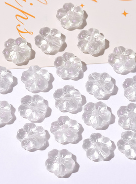 琉璃樱花DIY配饰古风串珠项链