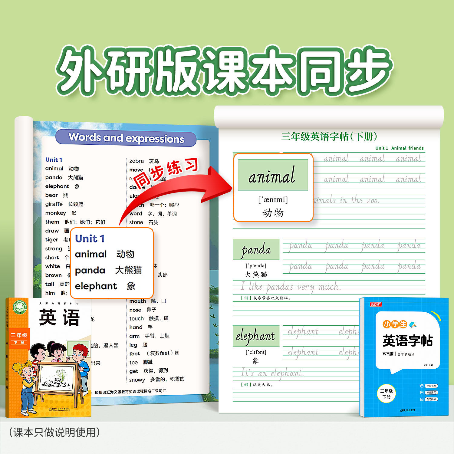 2026新版三起外研版同步英语字帖三年级四年级五六上册下册英文同步练字帖小学生专用斜体外研版英语单词26个英文字母同步描红字帖,淘宝优惠券,粉丝福利购,淘宝优惠卷