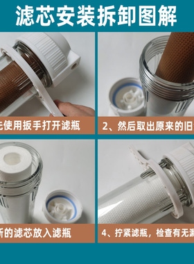 净水器10寸滤瓶PP棉前置过滤器