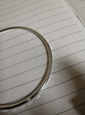 纯银手链小孩成人手镯纯色