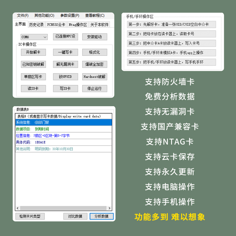 新icid蓝牙读卡器门禁卡读写器手机nfc模拟加密电梯卡业主卡备份 - 图3