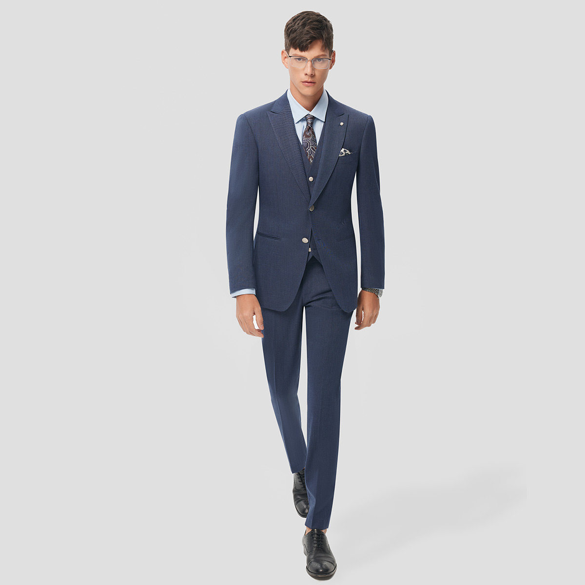 【进口120S】LAMPO/蓝豹男士套装西服进口120支羊毛商务西服,淘宝优惠券,粉丝福利购,淘宝优惠卷