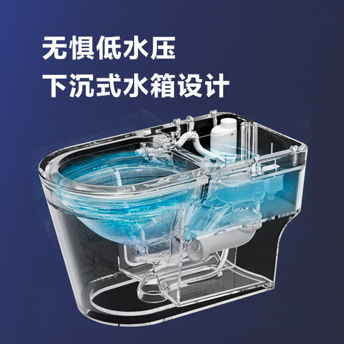 箭牌妇洗智能马桶全自动双涡轮增压静音冲水一体式坐便器AKB1101U - 图2