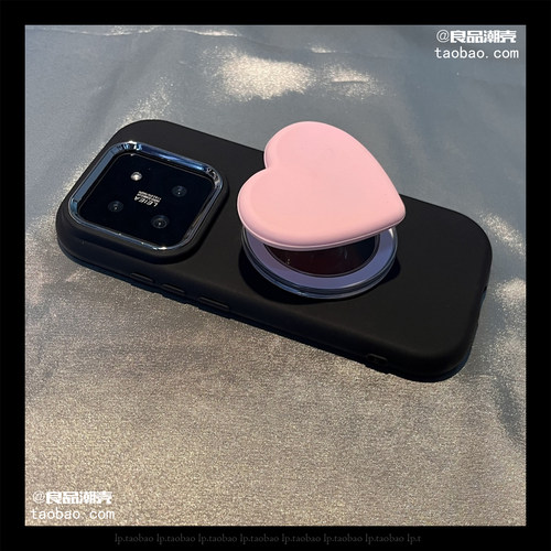 高级ins小众磁吸爱心支架X300适用VIVO S50手机壳X200S/S16/X90/X80创意S20女V40/Y78+软X100/S18硅胶S19PRO - 图1