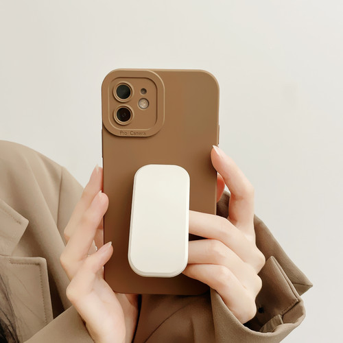 适用OnePlus一加15/13/ACE5/6手机壳1+9R复古8T纯色10PRO/11奶白7按压支架竞速版小众至尊版12棕色全包3套2V - 图1