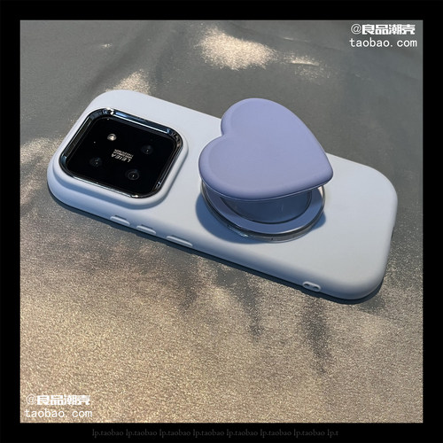 高级ins小众磁吸爱心支架X300适用VIVO S50手机壳X200S/S16/X90/X80创意S20女V40/Y78+软X100/S18硅胶S19PRO - 图3