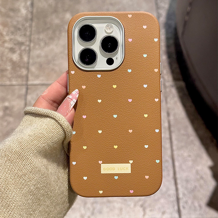 满屏彩色小爱心适用三星S25/S24+手机壳S23 Ultra大孔镜圈NOTE20大孔22FE/s21/S10磨砂A51/A52/A53/A54女A55 - 图2