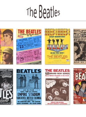 TheBeatles摇滚海报买1套送1套