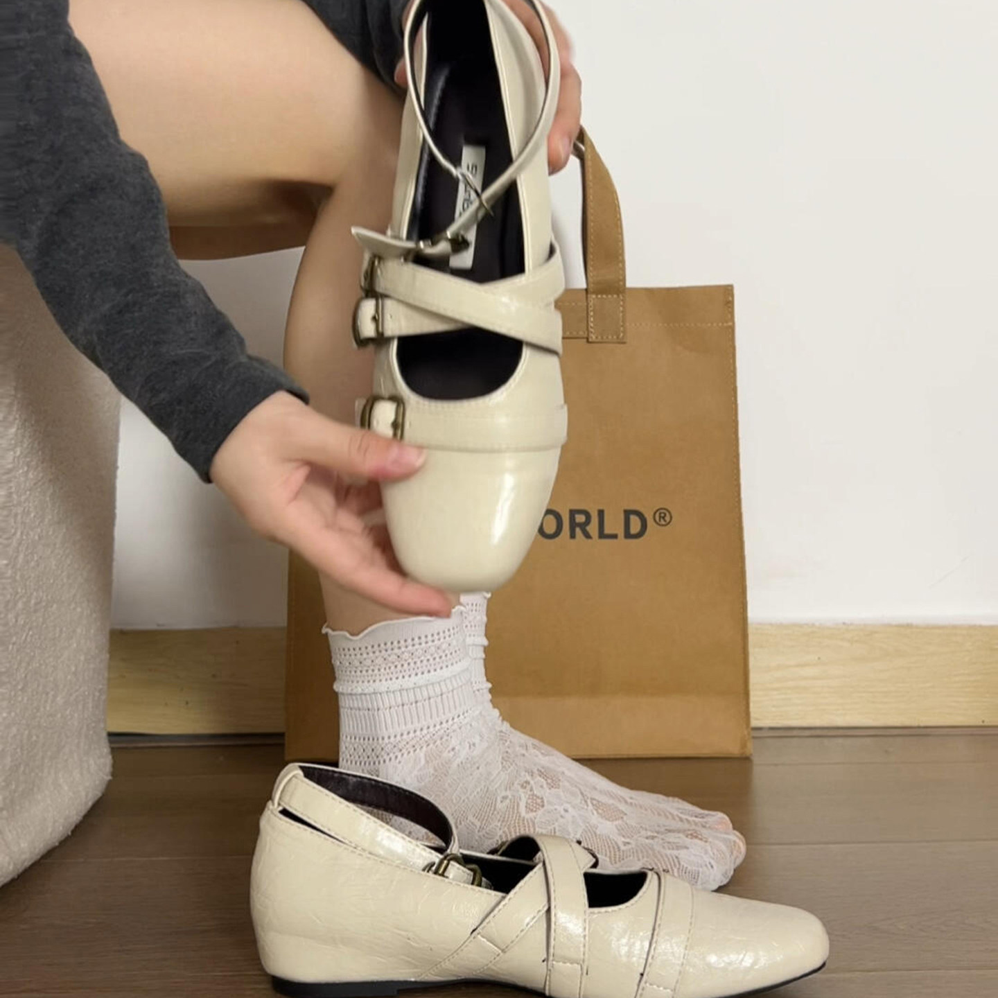 复古小众设计感内增高玛丽珍鞋女2025秋季新款交叉皮带扣浅口单鞋,淘宝优惠券,粉丝福利购,淘宝优惠卷