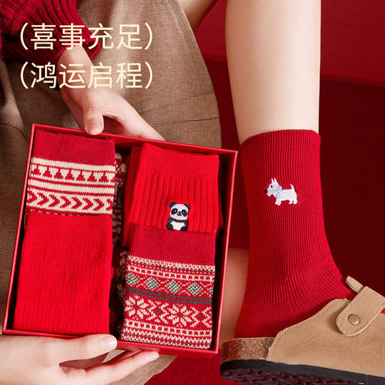 Year of the Horse Gift Box Gift Bag New Year Socks