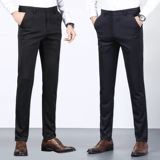 Мужские штаны, демисезонные утепленные повседневные брюки, пиджак классического кроя, свободный прямой крой