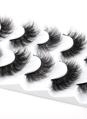 High imitation mink fur false eyelashes set of 5 pairs假睫毛