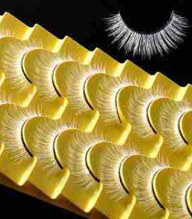 10 pairs of fake eyelashes for a white party白色10对装假睫毛