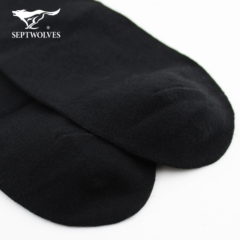 七匹狼男士纯棉薄款吸湿排汗长袜 七匹狼妍雅短袜/打底袜/丝袜/美腿袜