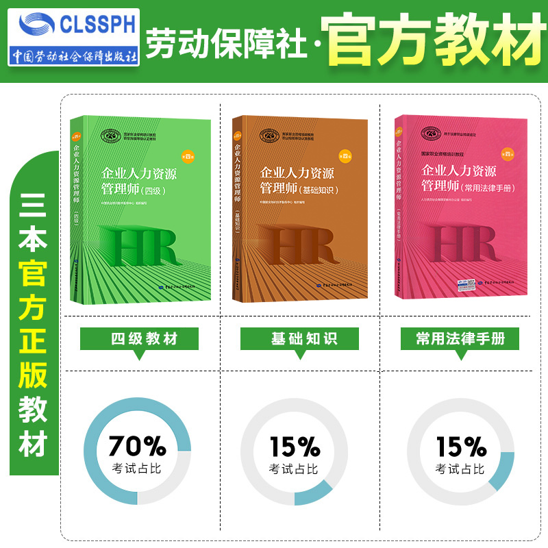 官方备考2023年企业人力资源管理师四级考试教材用书基础知识法律手册历年真押题试卷全套国家职业资格培训教程HR第四版 - 图2