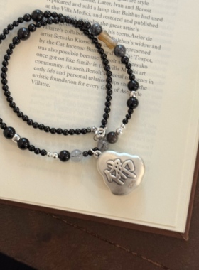 999足银弥勒佛公串珠中性项链