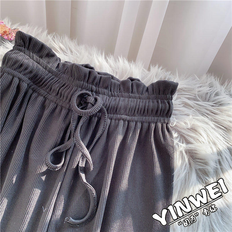 2020新款女宽松显瘦垂坠感春夏裤子 茵蔚休闲裤