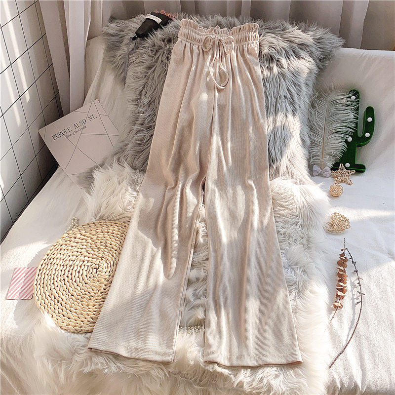 2020新款女宽松显瘦垂坠感春夏裤子 茵蔚休闲裤