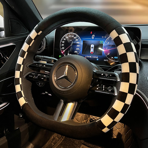 适用于讴歌方向盘套冬季保暖毛绒MDX RDX CDXRLX-LTL汽车可爱把套 - 图1