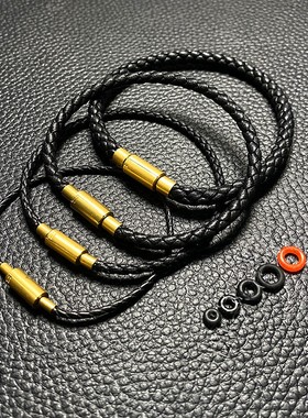黄金饕餮黑皮手链替换手绳男女款