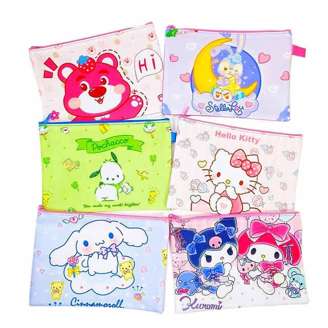 Oxford cloth classification convenient A5 file bag cute cartoon