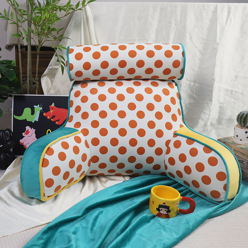 Tipsy bedside pillow large back cushion waist cushion