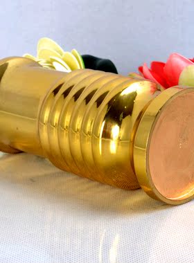 纯铜素面观音风水摆件