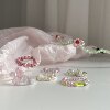 Garden one plus one shop original ring for women beads elastic rope spring and summer flowers butterfly fresh water pearls