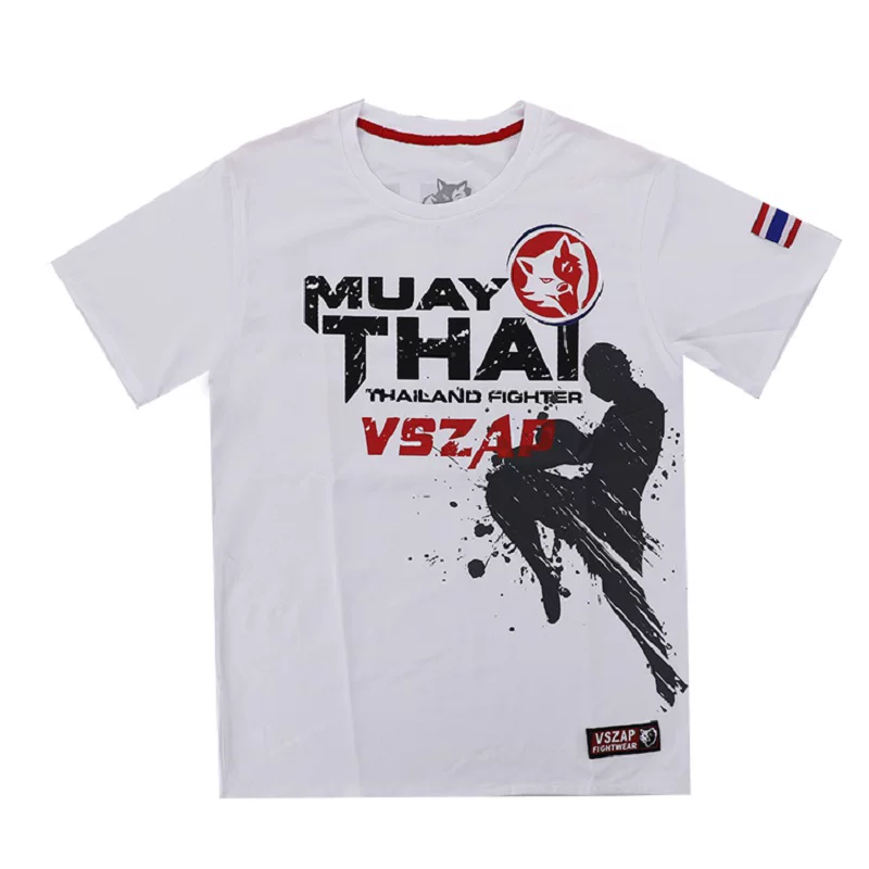 Vszap正品Muay Thai健身泰拳击运动武林风MMA播求格斗短袖T恤搏击