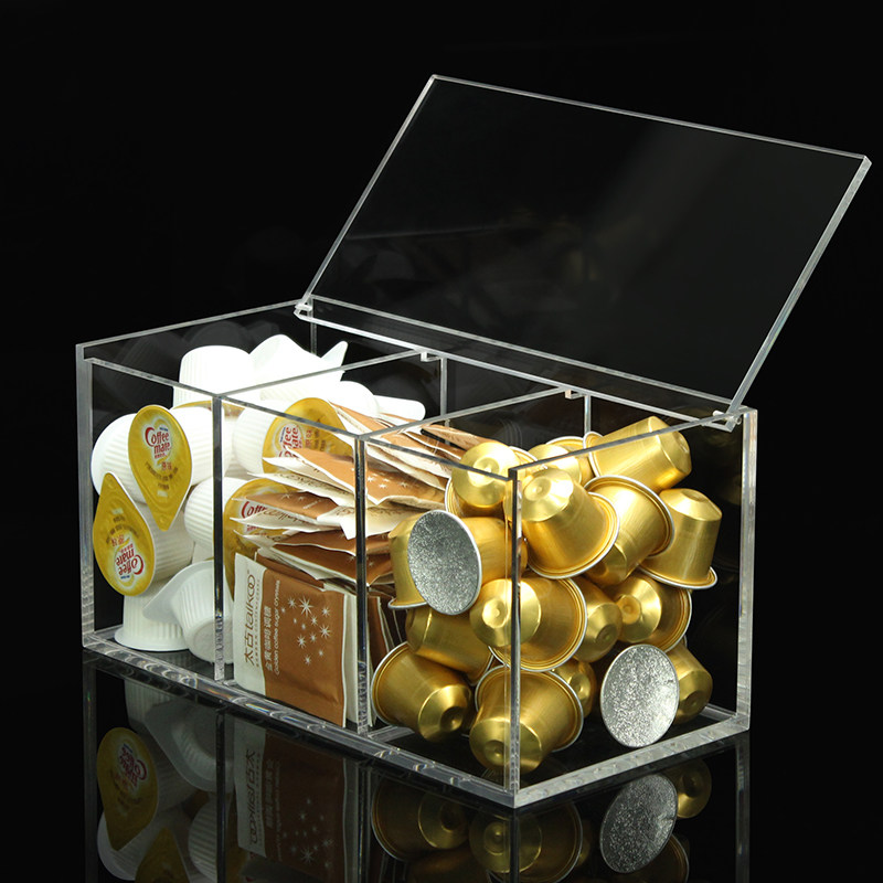速溶咖啡胶囊收纳盒翻盖防尘亚克力奶球糖果透明手工咖啡配具收纳,淘宝优惠券,粉丝福利购,淘宝优惠卷