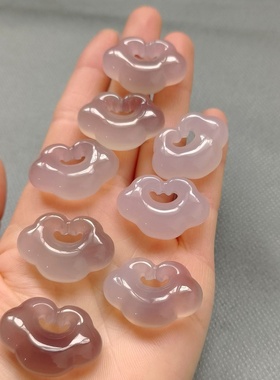 天然玛瑙玉髓新款祥云锁女款吊坠高档生日礼物如意平安锁项链