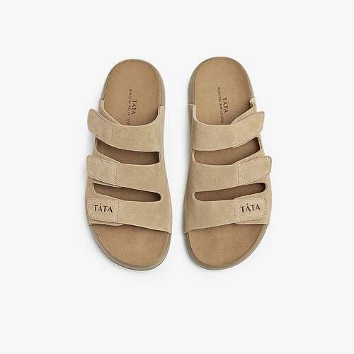 Tata/他她2024夏商场同款时尚休闲女勃肯鞋新款CAT01BT4 - 图3